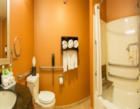 Holiday Inn Express and Suites MH - Special Needs Bathroom in Morgan Hill Hotels