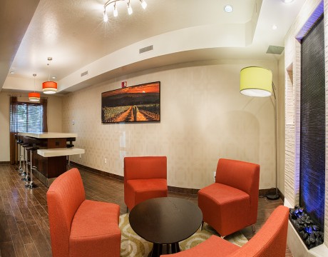 Holiday Inn Express and Suites MH - Lounge Area with Sofas